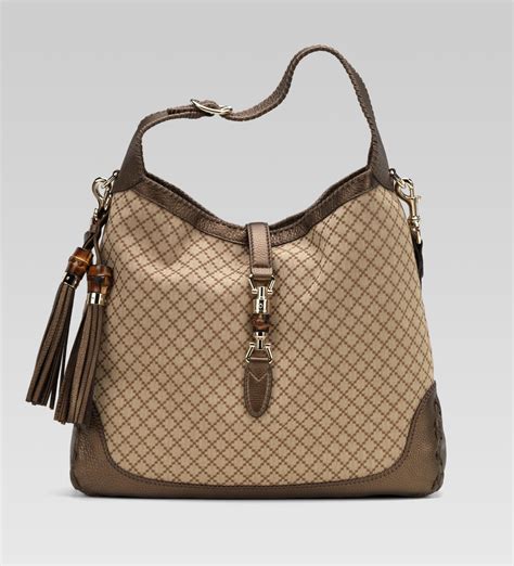 borsa gucci tessuto diamante|Gucci leather shoulder bag.